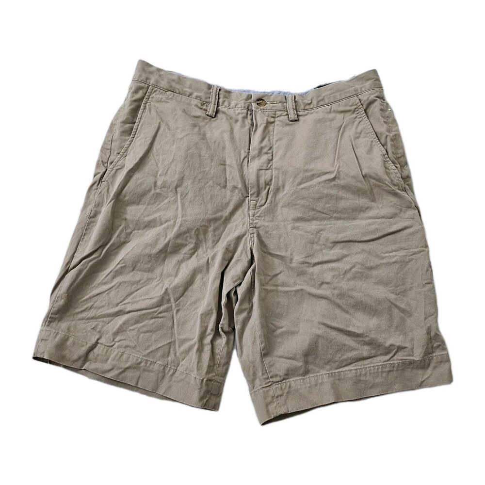 Polo Ralph Lauren Chino Shorts Mens 32 Tan Classic Stretch Twill Outdoor Hiking